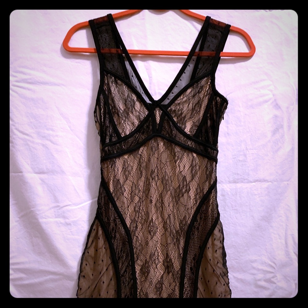 Black lace dress